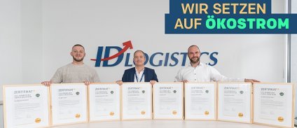 KONTRAKTDIENSTLEISTER ID LOGISTICS GERMANY SETZT AUF ÖKOSTROM
